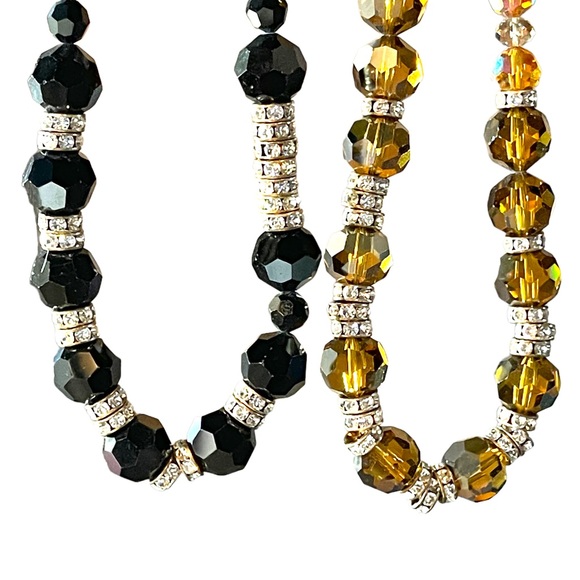 Swarovski Crystals Hand Beaded Necklace - Picture 3 of 13